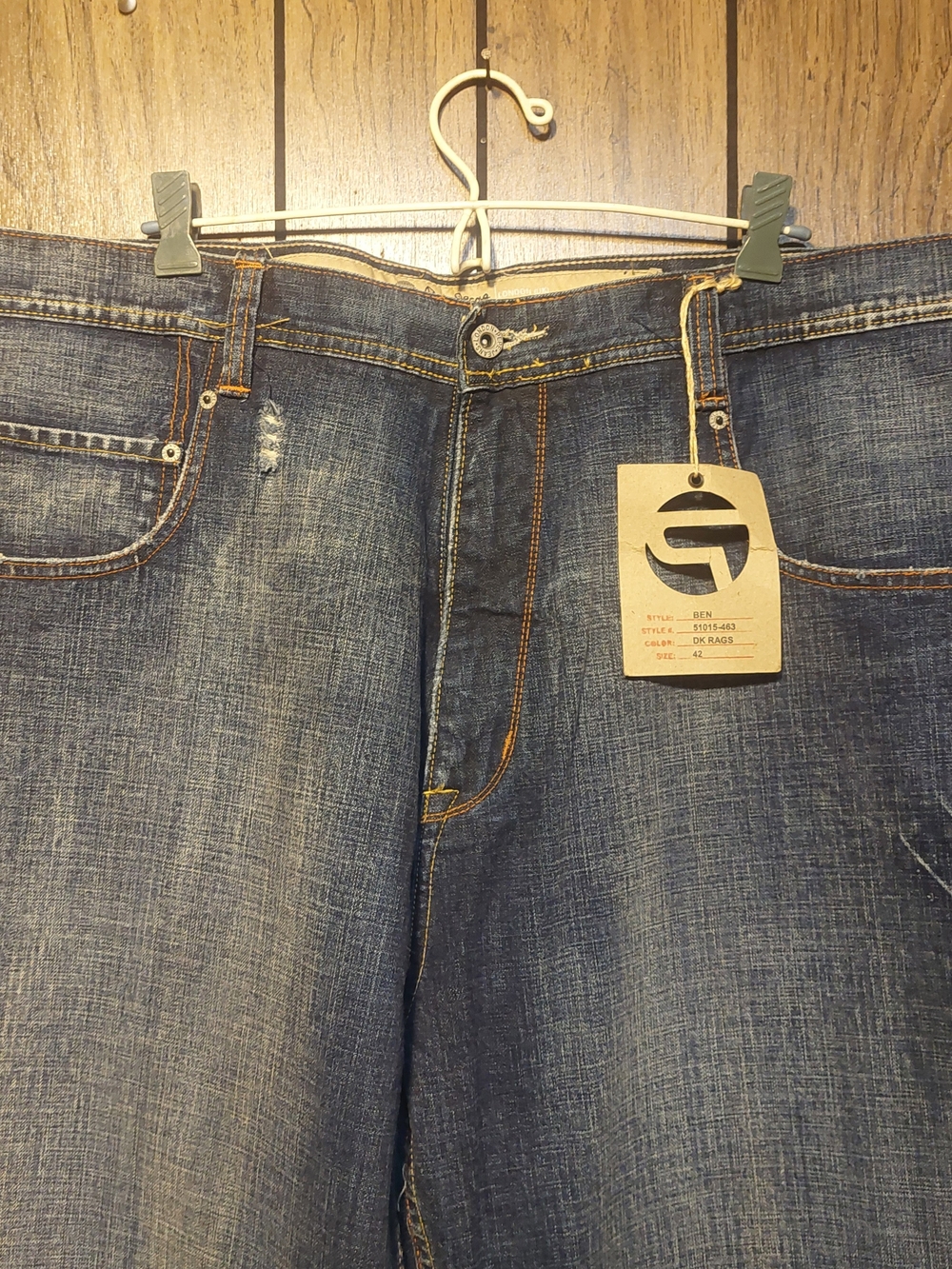 Pepe Jeans Dark Blue Ben Baggy Fit Men's Jeans 42x32 New Skater Y2K Vintage - Picture 3 of 11